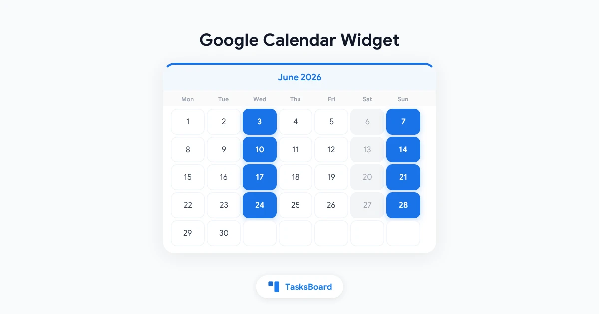 Google Calendar Widget: How to Add and Customize It in 2026