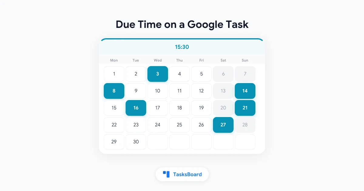 How to Set a Due Time on a Google Task