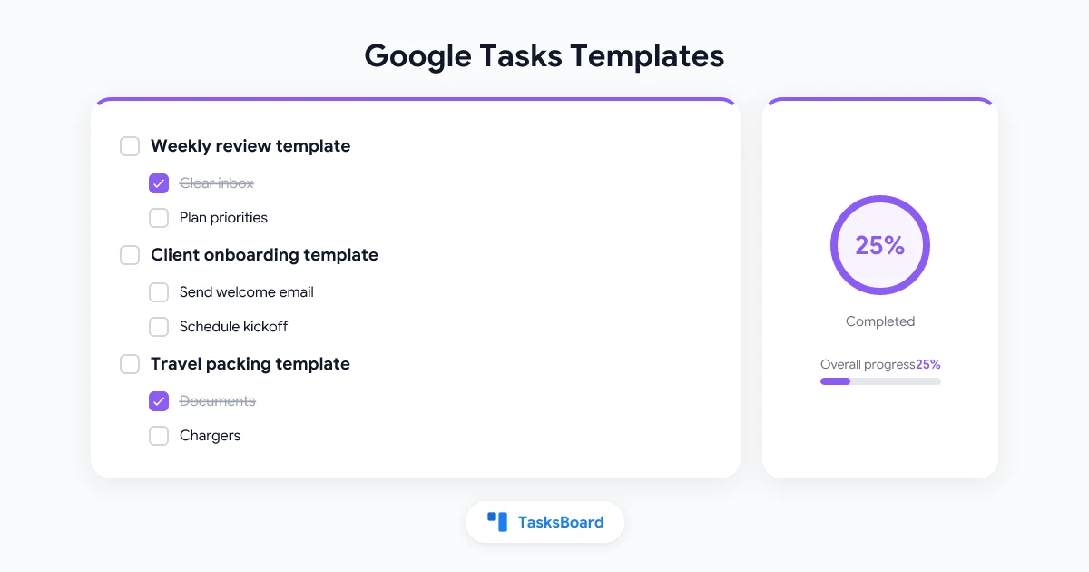 Google Tasks Templates: How to Create Reusable Task Lists