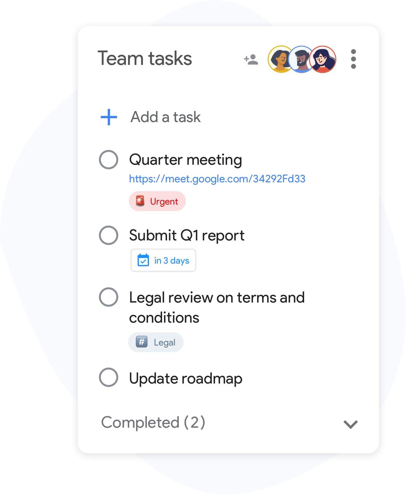 Defined roles — right column screenshot