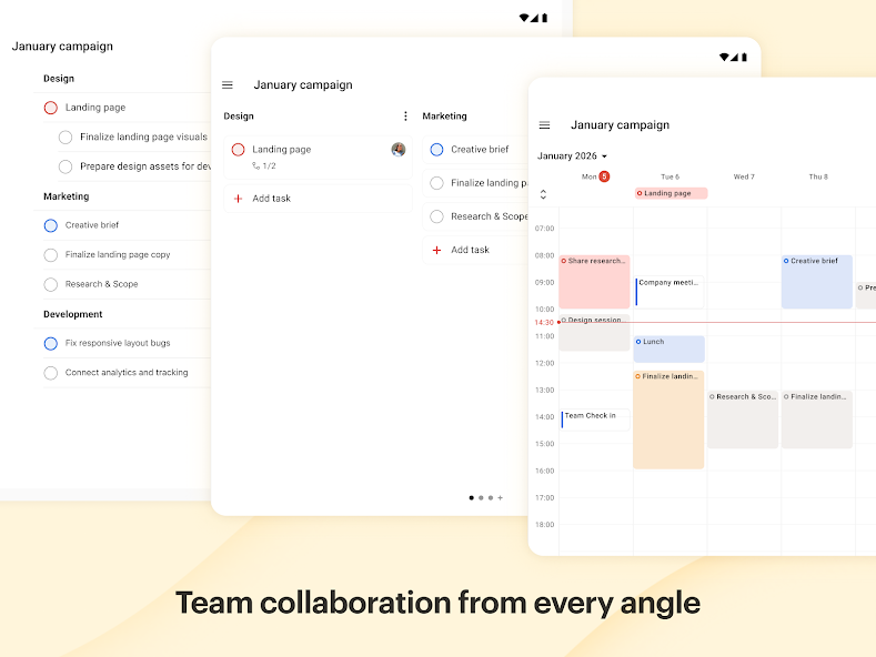 Natural language task entry — right column screenshot