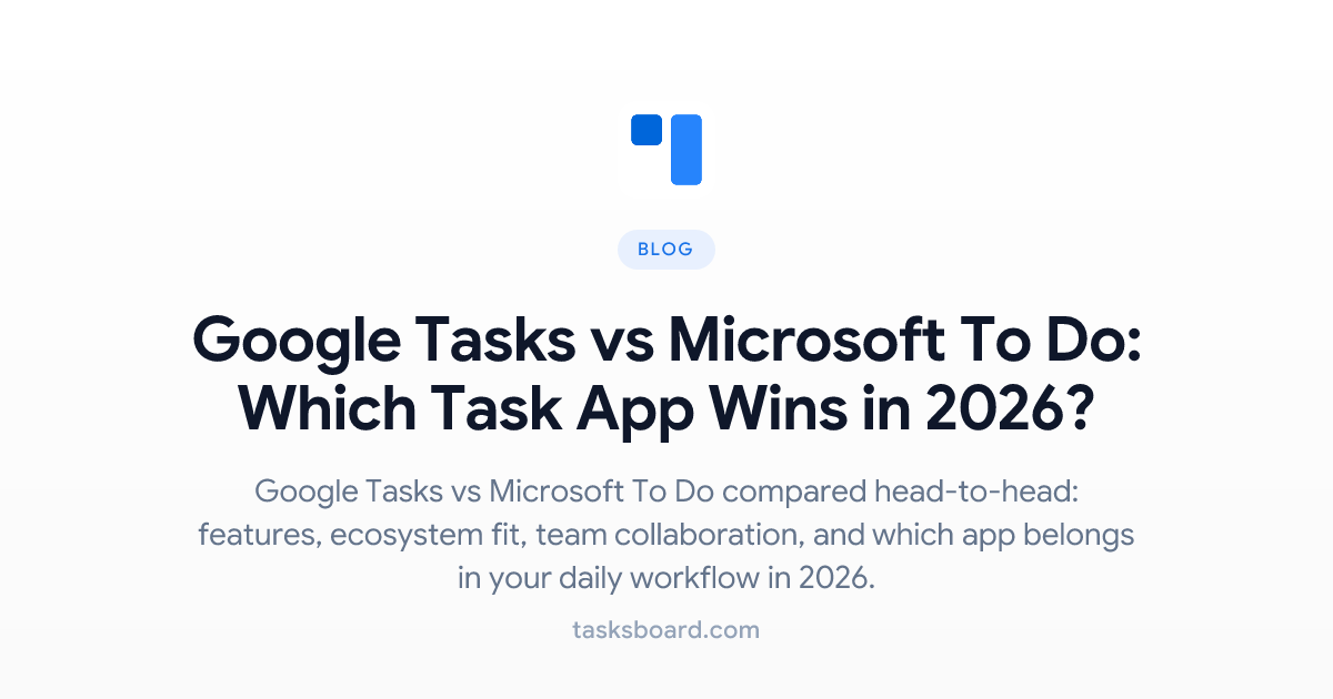 Google Tasks vs Microsoft To Do: Which Task App Wins in 2026?