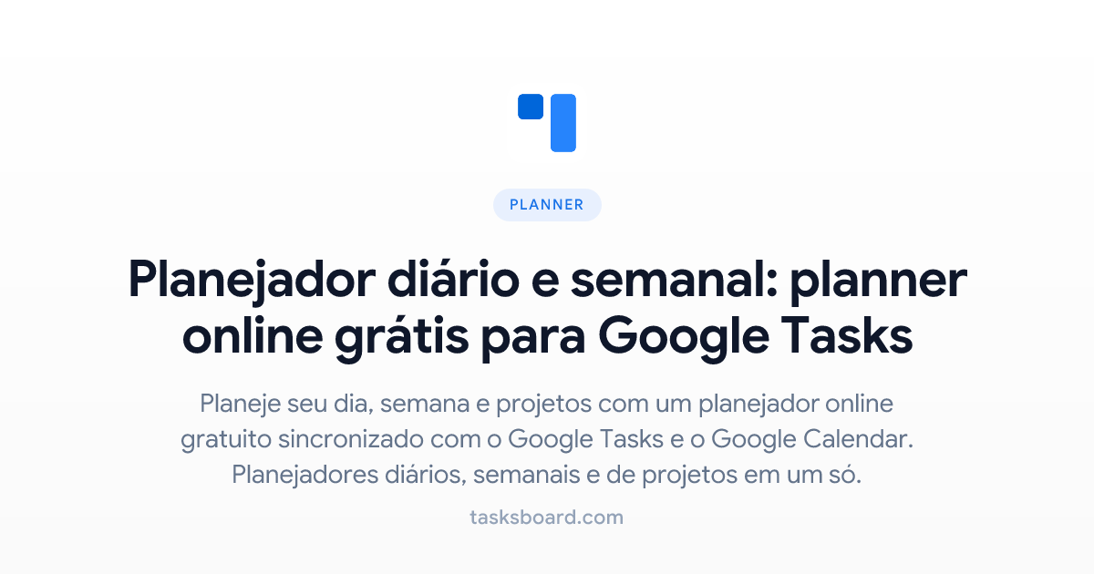 Planejador diário e semanal, Planejador online gratuito para Google ...